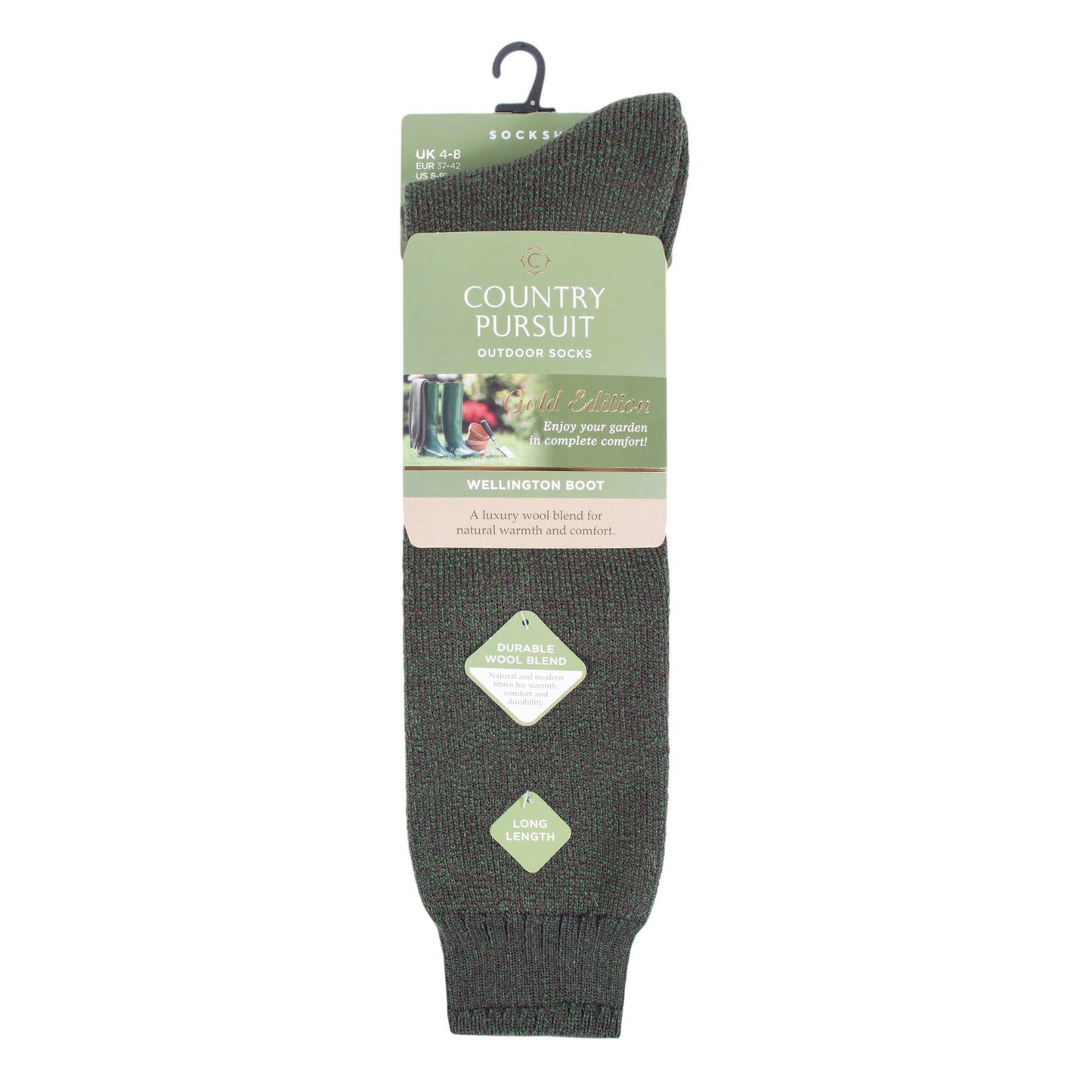 Women's Wellington Boot Socks - Green