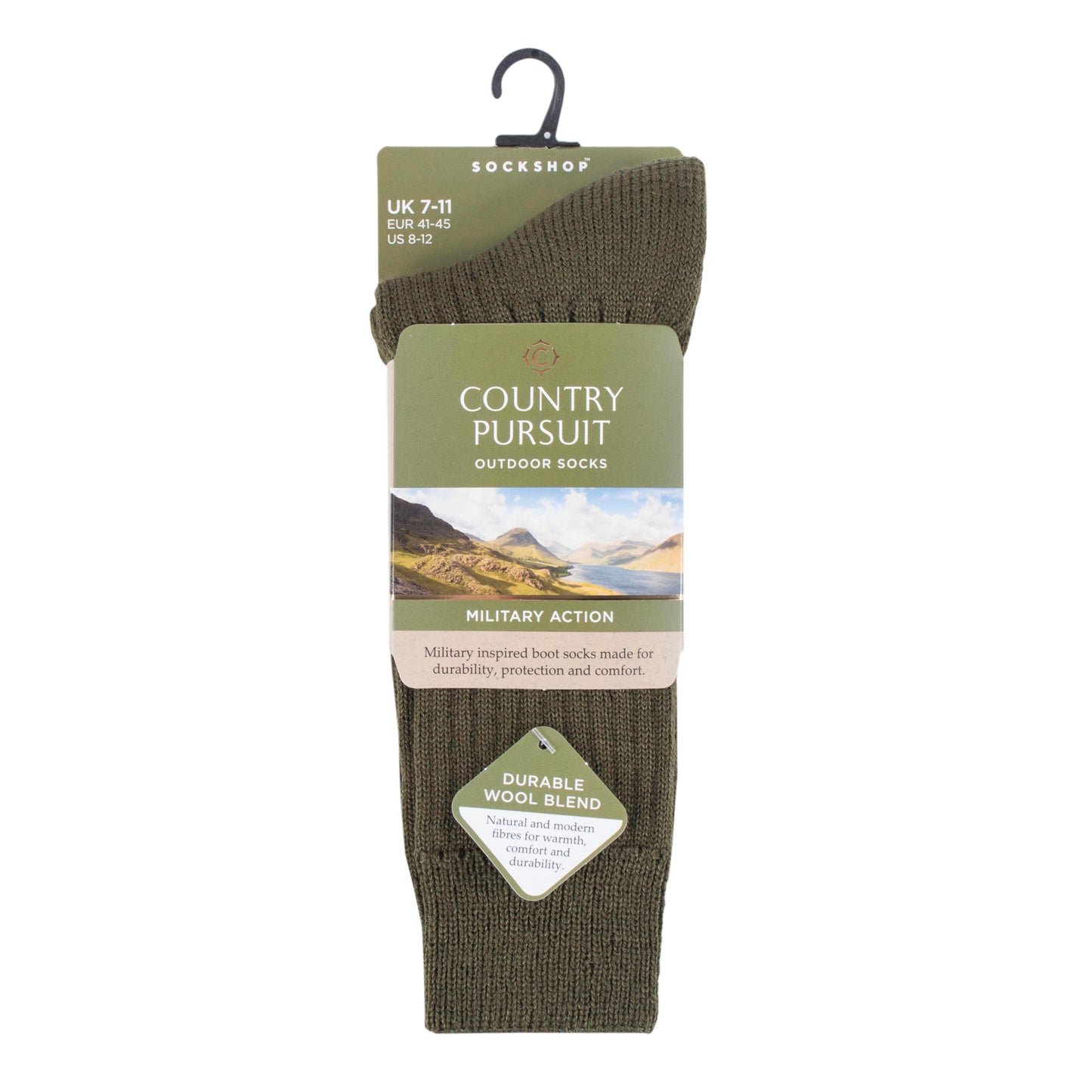 Men's Military Action Socks - Green
