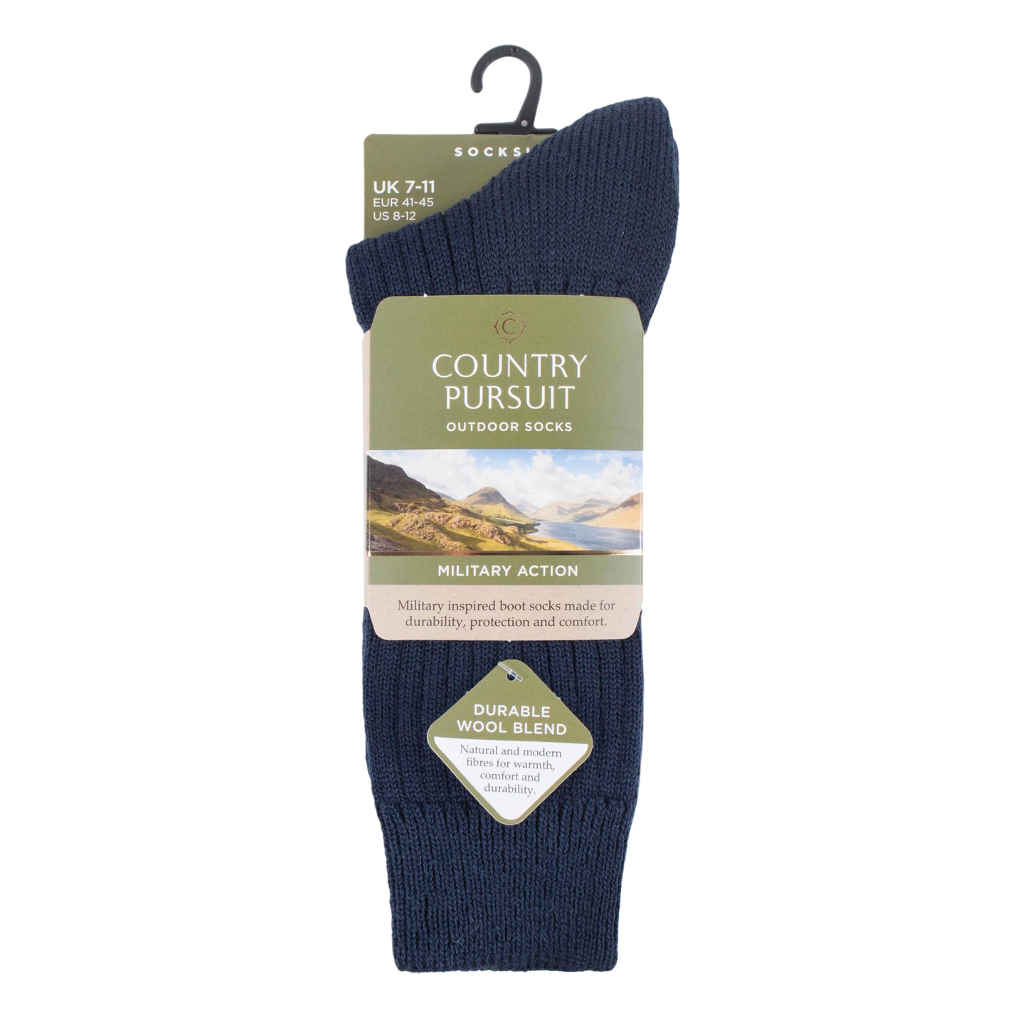 Men's Military Action Socks - Navy