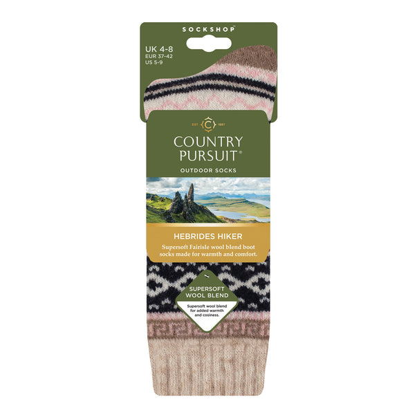 Women's Hebrides Hiker Boot Socks - Oat