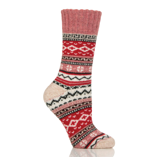 Women's Hebrides Hiker Boot Socks - Pink