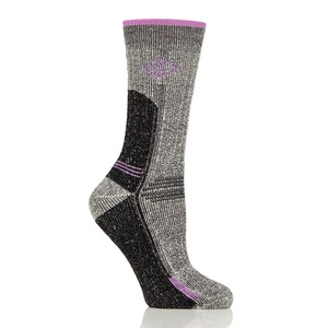 Women's Arctic Explorer Boot Socks - Black/Purple