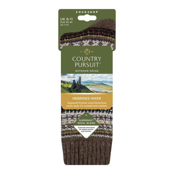 Men's Hebrides Hiker Boot Socks - Grey