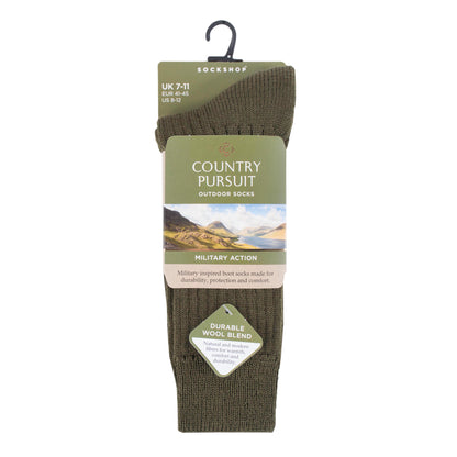 Men's Military Action Socks - Green