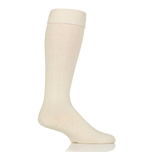 Men's Traditional Kilt Hose Socks - Cream